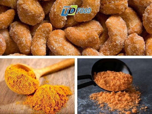 Chuẩn bị nguyên liệu để làm hạt điều phô mai trứng muối